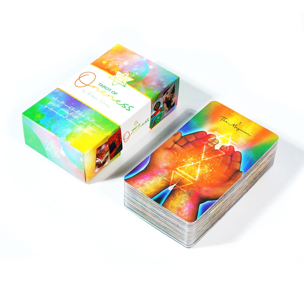 Tarot Cards Deck With Guidebook - 運命のタロット,10.3x6 cm, 78枚,神聖な指導と抱きしめるカード,ライダーに基づく