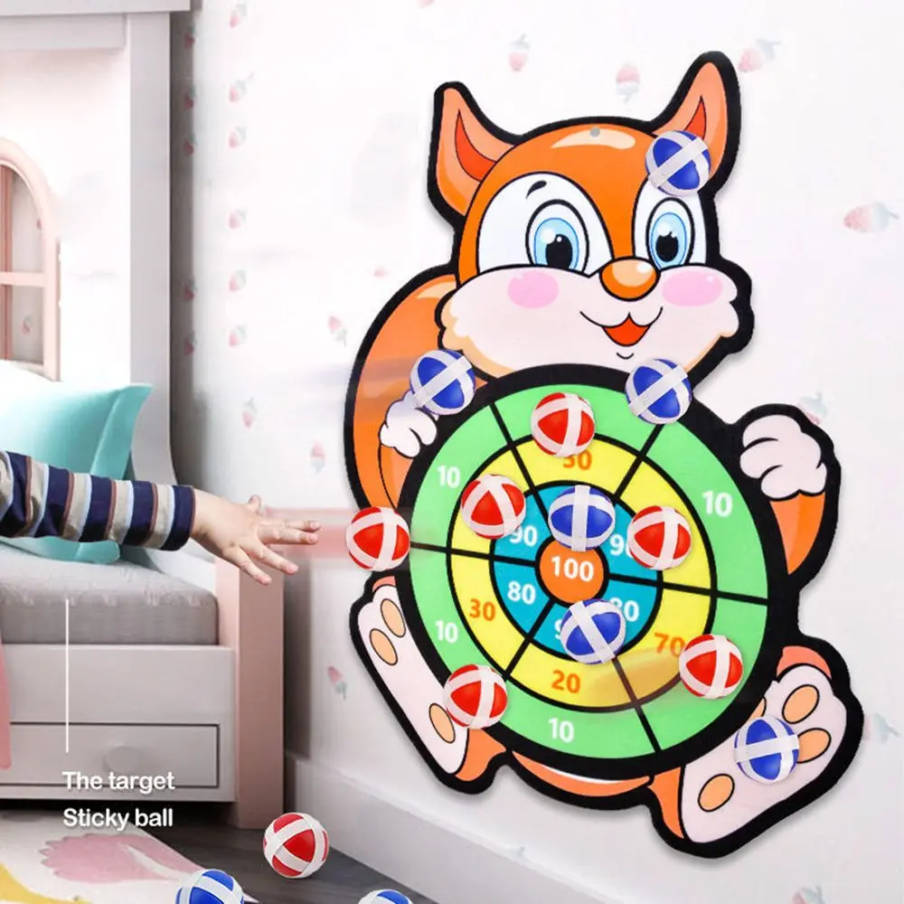 Educational Toys - 漫画風クラシック教育用屋外パーティー投げダーツボード屋内粘着ボールおもちゃターゲットスポーツゲームギフトダーツボードゲーム ﻿