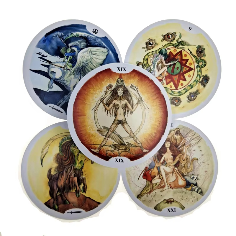 新しいスタイルの生命の輪タロットカード PDF ガイドデッキ - Tarot Cards Deck With Guidebook のレビューと価格