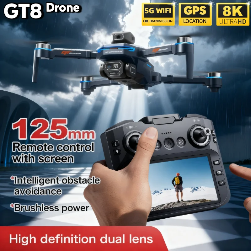 LSRC GT8 ドローン 4K プロフェッショナル デュア - Fpv Brushless Rc Drone 4K のレビューと価格