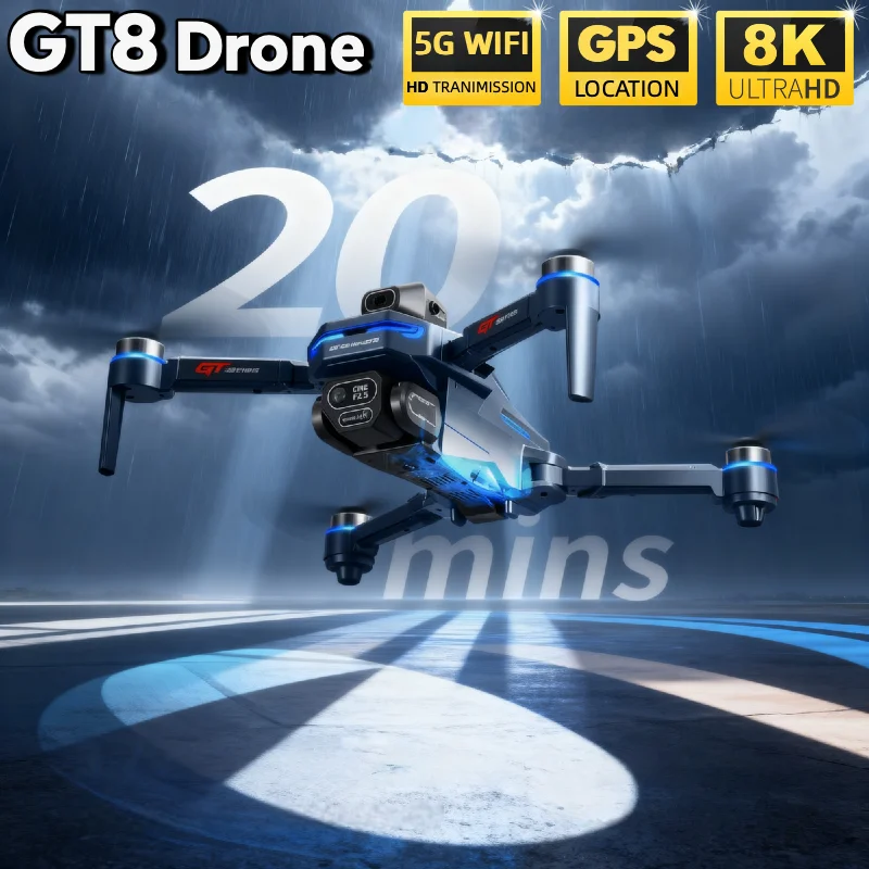 LSRC GT8 ドローン 4K プロフェッショナル デュア - Fpv Brushless Rc Drone 4K のレビューと価格