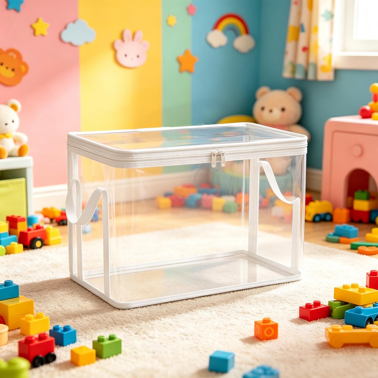 おもちゃ収納バッグ透明オーガナイザー2ピースおもちゃ収納箱ぬ - Building Blocks のレビューと価格