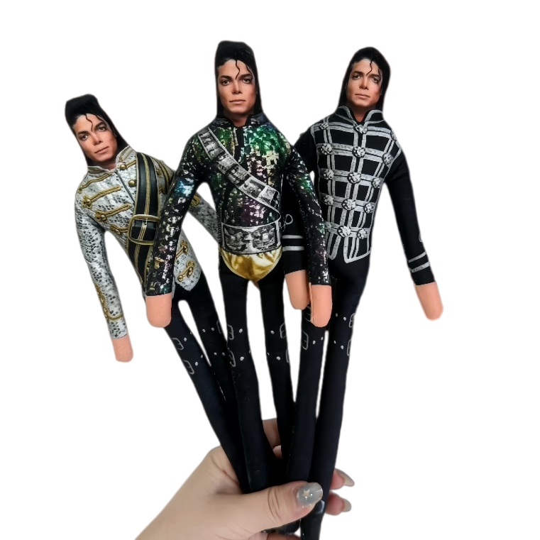 マイケル・ジャクソンの曲げられるぬいぐるみ、鉄線フレーム入り - Dolls のレビューと価格