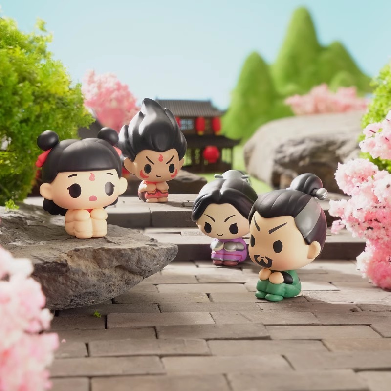 Ne Zha 2 連続シリーズブラインドバッグかわいい豆アニ - Anime Action Figure Blind Box のレビューと価格