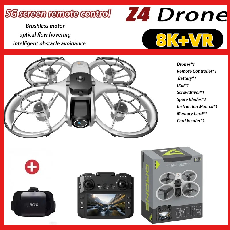新しい Z4 ミニドローン 4K HD カメラ航空写真ブラシ - Fpv Brushless Rc Drone 4K のレビューと価格