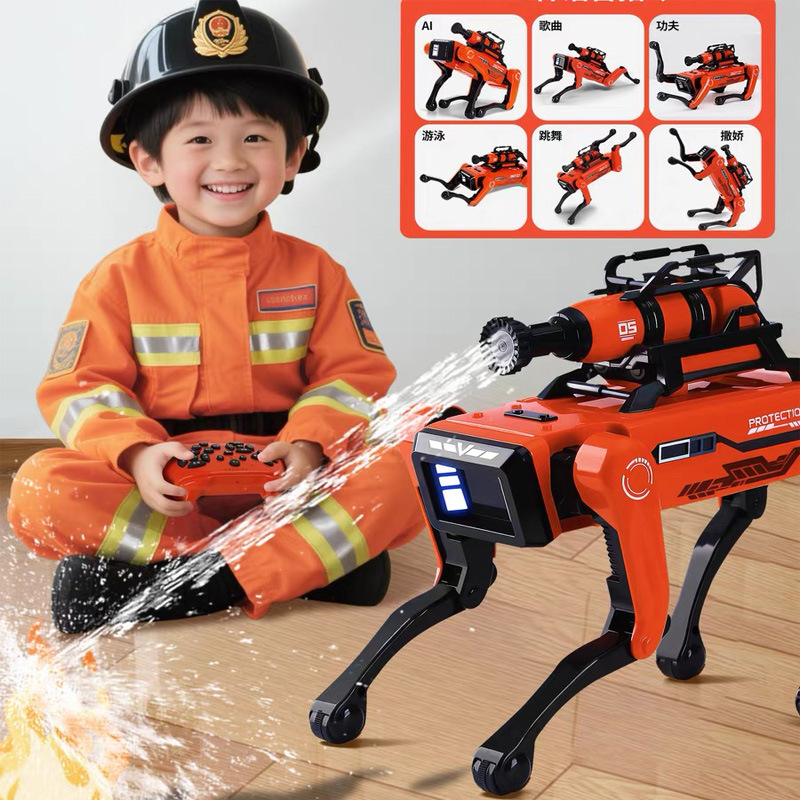 AIロボット犬 知能消防ロボット犬 AI電子ペット 音声イン - Remote Control Toys のレビューと価格