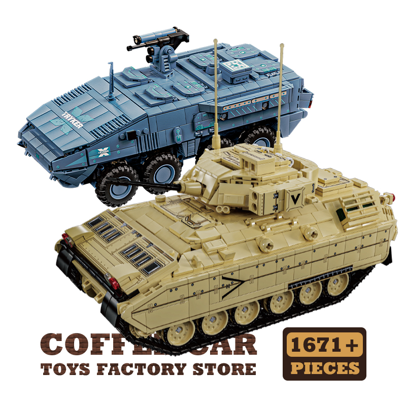 メインタンクT-14 ビルディングブロック 兵士 装甲車 モ - Lego Compatible Military Tank のレビューと価格